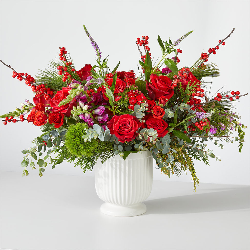 Big Red Bow Bouquet – HUTCHINSON'S FLOWERS INC, Sykesville MD