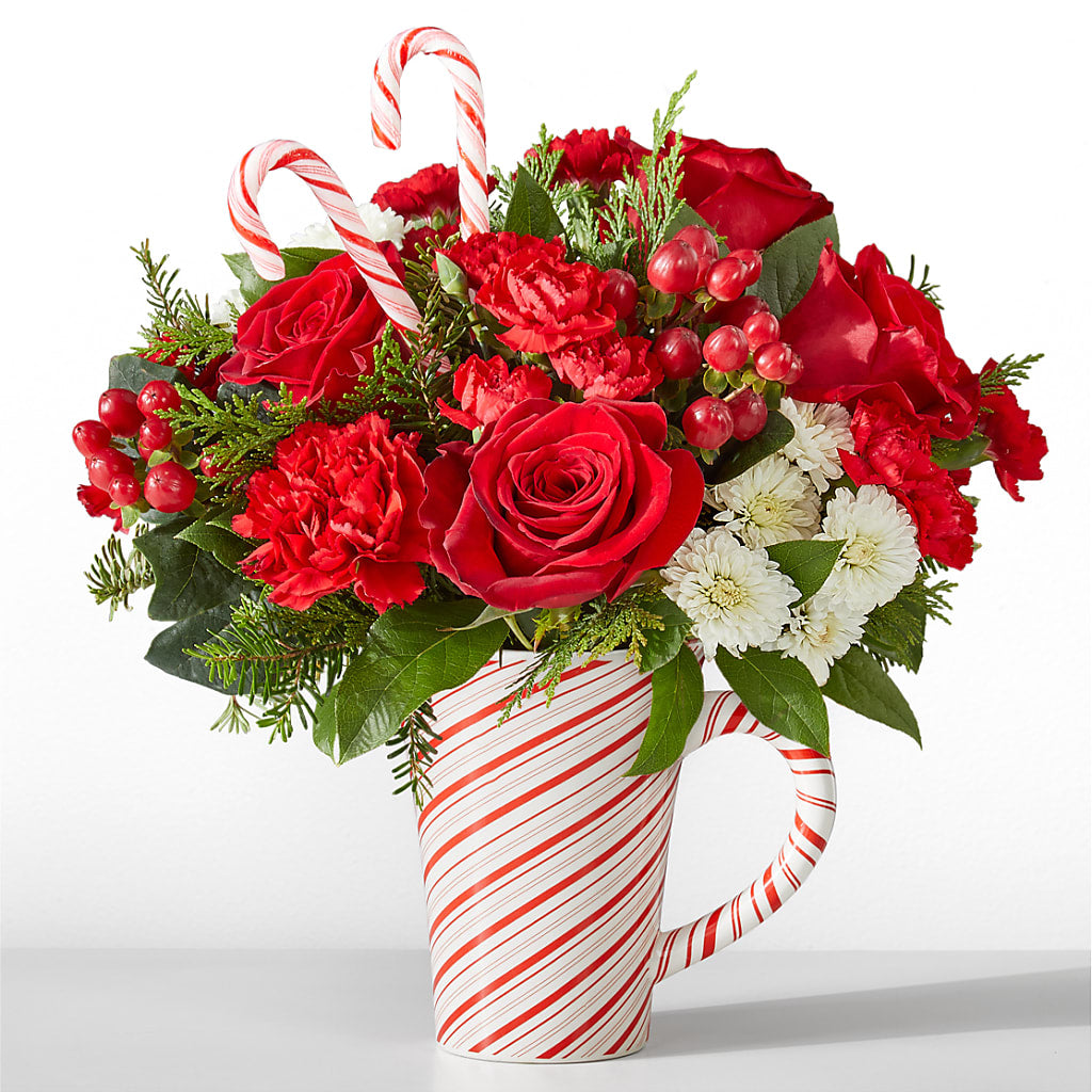 Peppermint Swirl Mug – HUTCHINSON'S FLOWERS INC, Sykesville MD