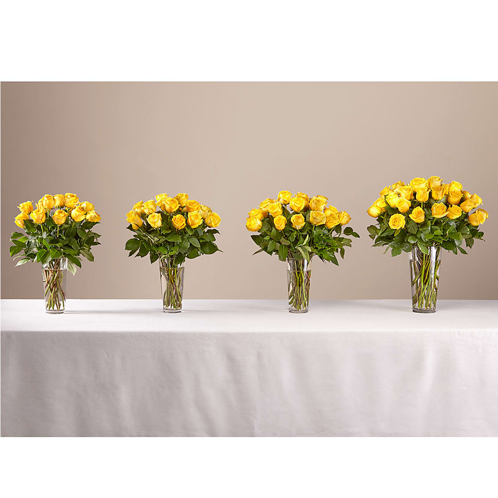 Long Stem Yellow Rose Bouquet – HUTCHINSON'S FLOWERS INC, Sykesville MD