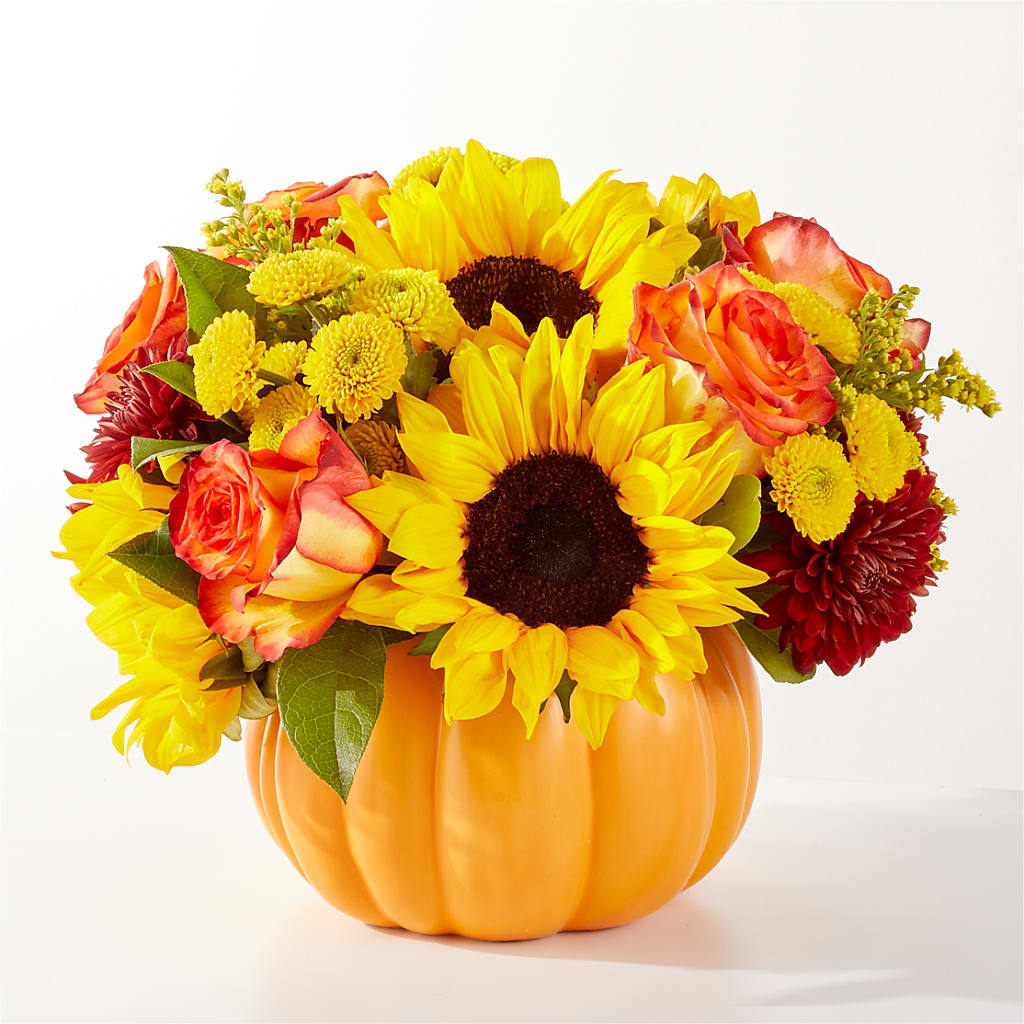 Golden Gourd Pumpkin Bouquet – HUTCHINSON'S FLOWERS INC, Sykesville MD