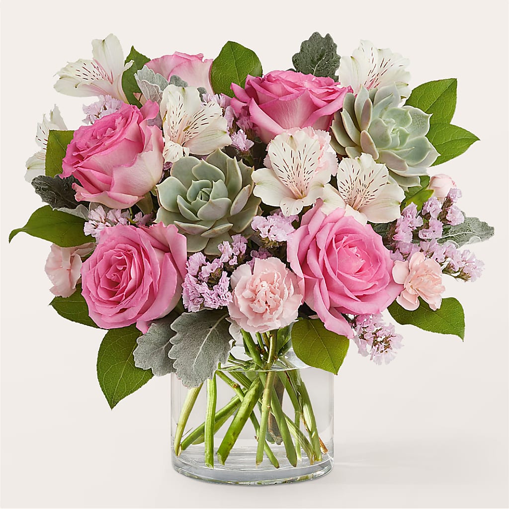 Dusty Rose Bouquet – HUTCHINSON'S FLOWERS INC, Sykesville MD