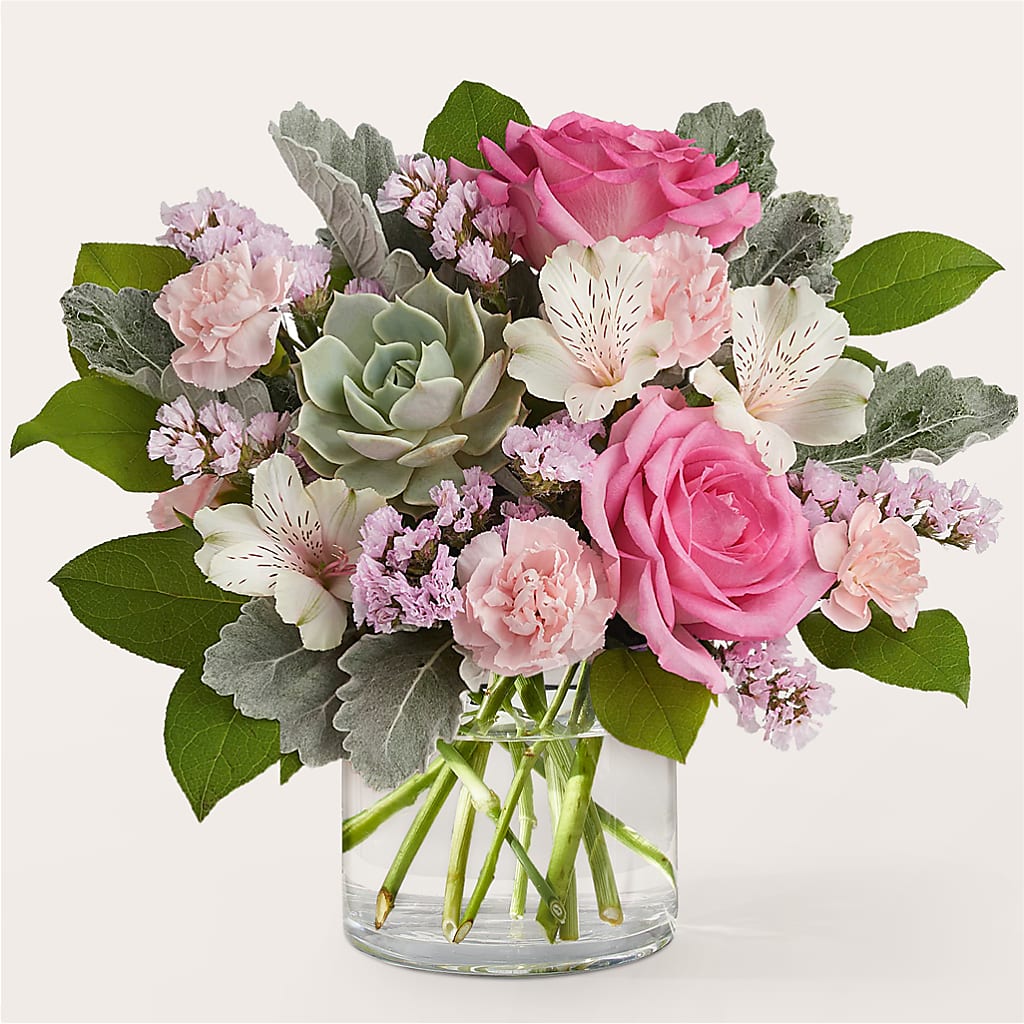 Dusty Rose Bouquet – HUTCHINSON'S FLOWERS INC, Sykesville MD