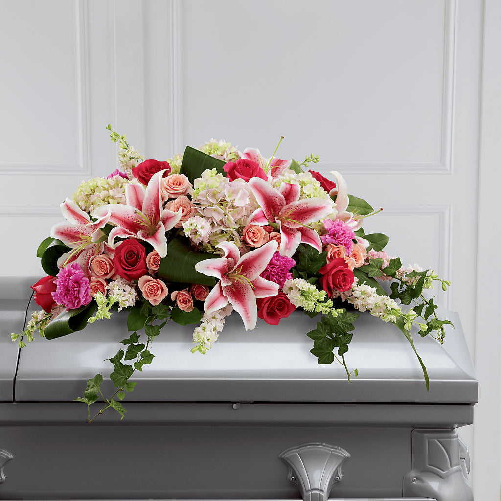 Splendid Grace Casket Spray – HUTCHINSON'S FLOWERS INC, Sykesville MD