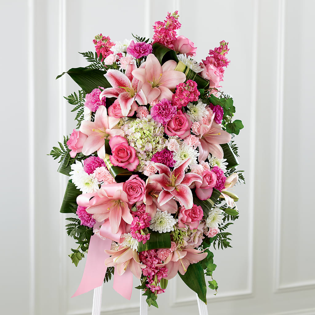 Comforting Standing Spray – HUTCHINSON'S FLOWERS INC, Sykesville MD