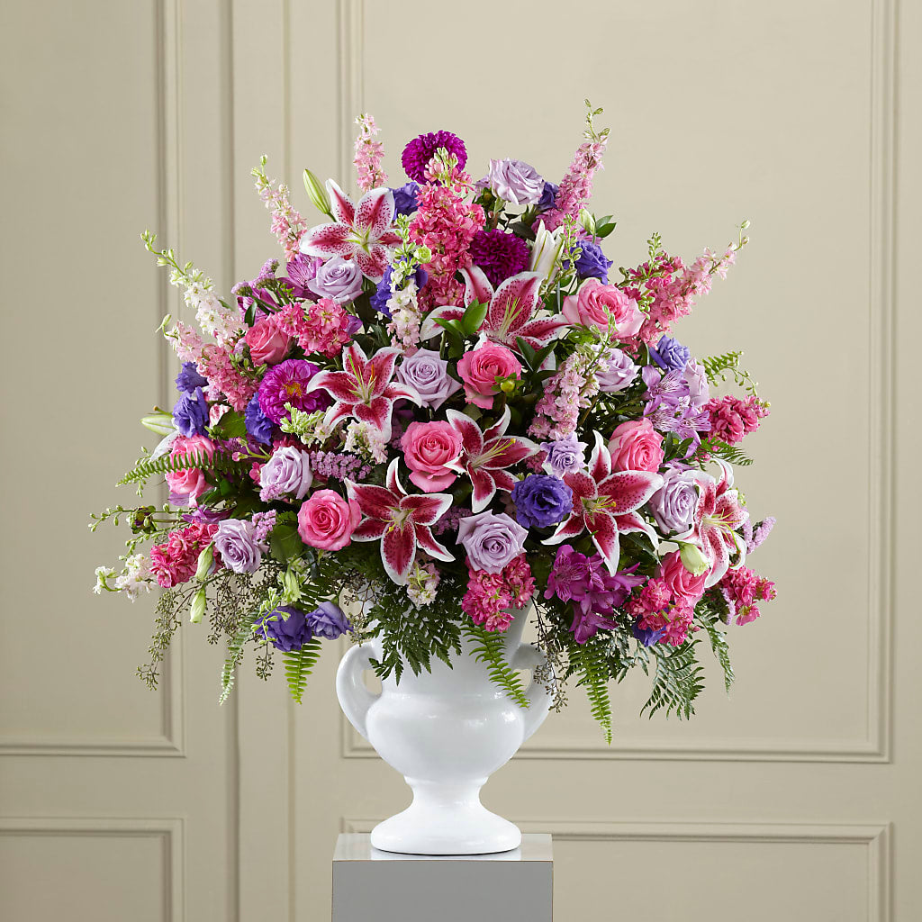 Peaceful Tribute Arrangement – HUTCHINSON'S FLOWERS INC, Sykesville MD