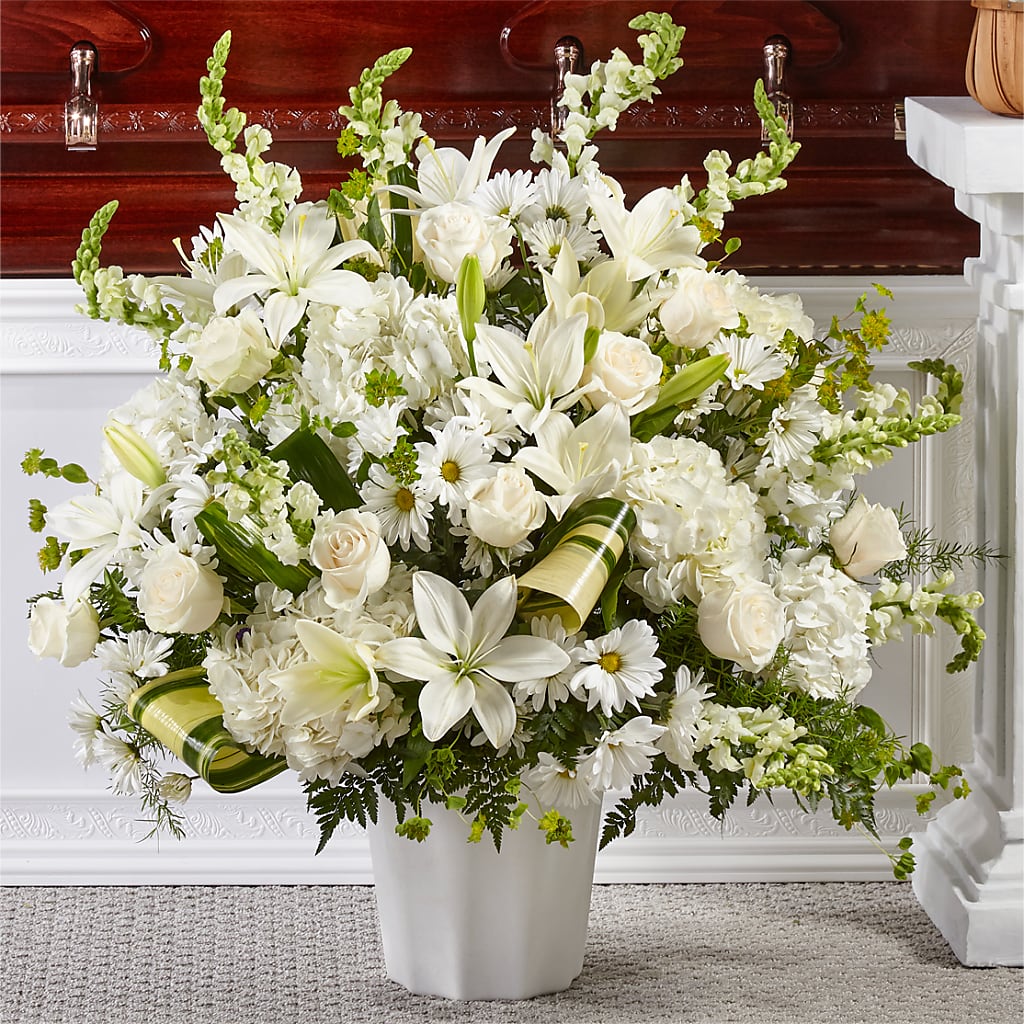 Thoughts of Tranquility Floor Basket – HUTCHINSON'S FLOWERS INC, Sykesville MD