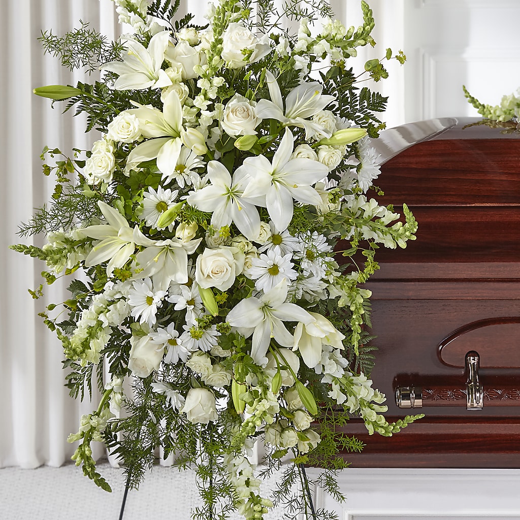 Loving Thoughts Standing Spray – HUTCHINSON'S FLOWERS INC, Sykesville MD