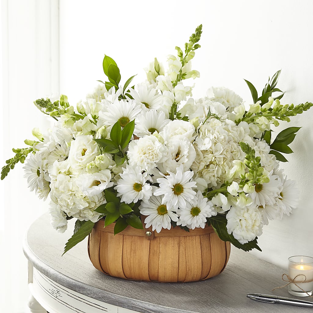 Pure Ivory Basket – HUTCHINSON'S FLOWERS INC, Sykesville MD