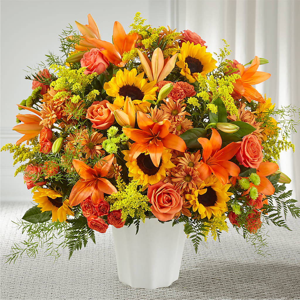 Harvest Thoughts Floor Basket – HUTCHINSON'S FLOWERS INC, Sykesville MD