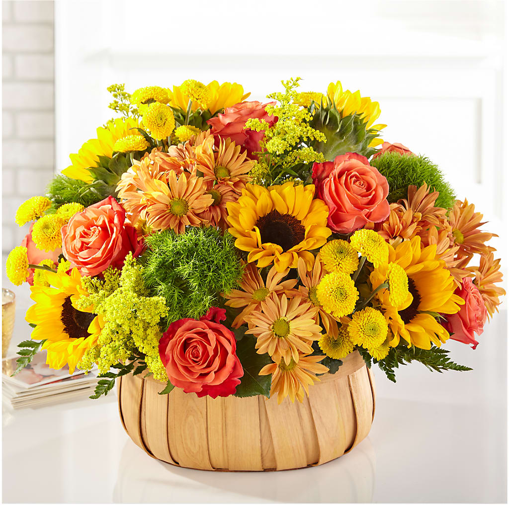 Harvest Sunflower Basket – HUTCHINSON'S FLOWERS INC, Sykesville MD