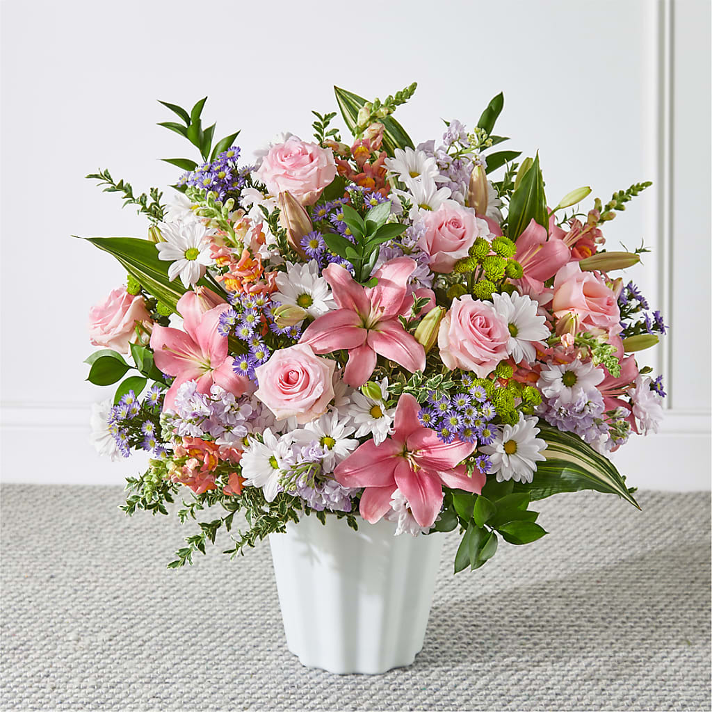Abundant Compassion Floor Basket – HUTCHINSON'S FLOWERS INC, Sykesville MD