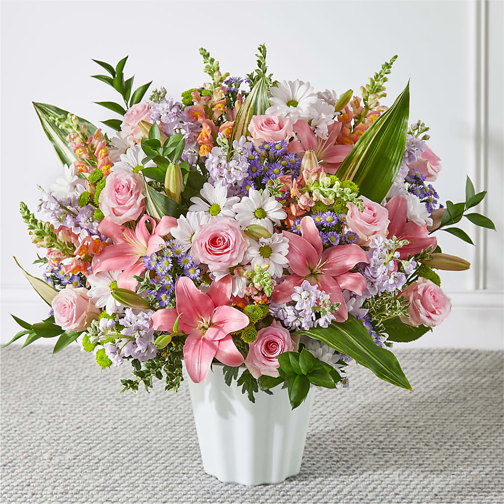 Abundant Compassion Floor Basket – HUTCHINSON'S FLOWERS INC, Sykesville MD