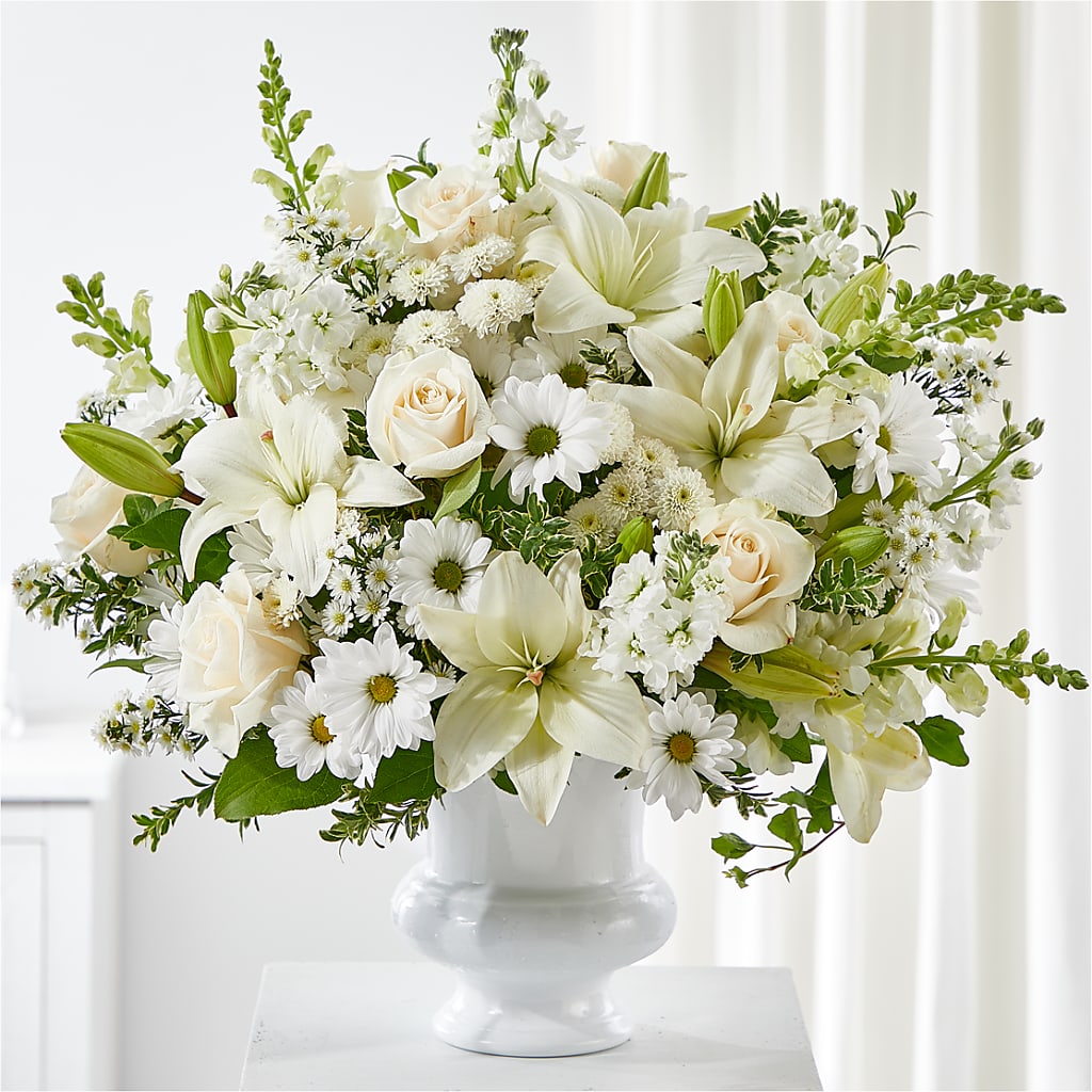 Uplifting Urn Arrangement – HUTCHINSON'S FLOWERS INC, Sykesville MD