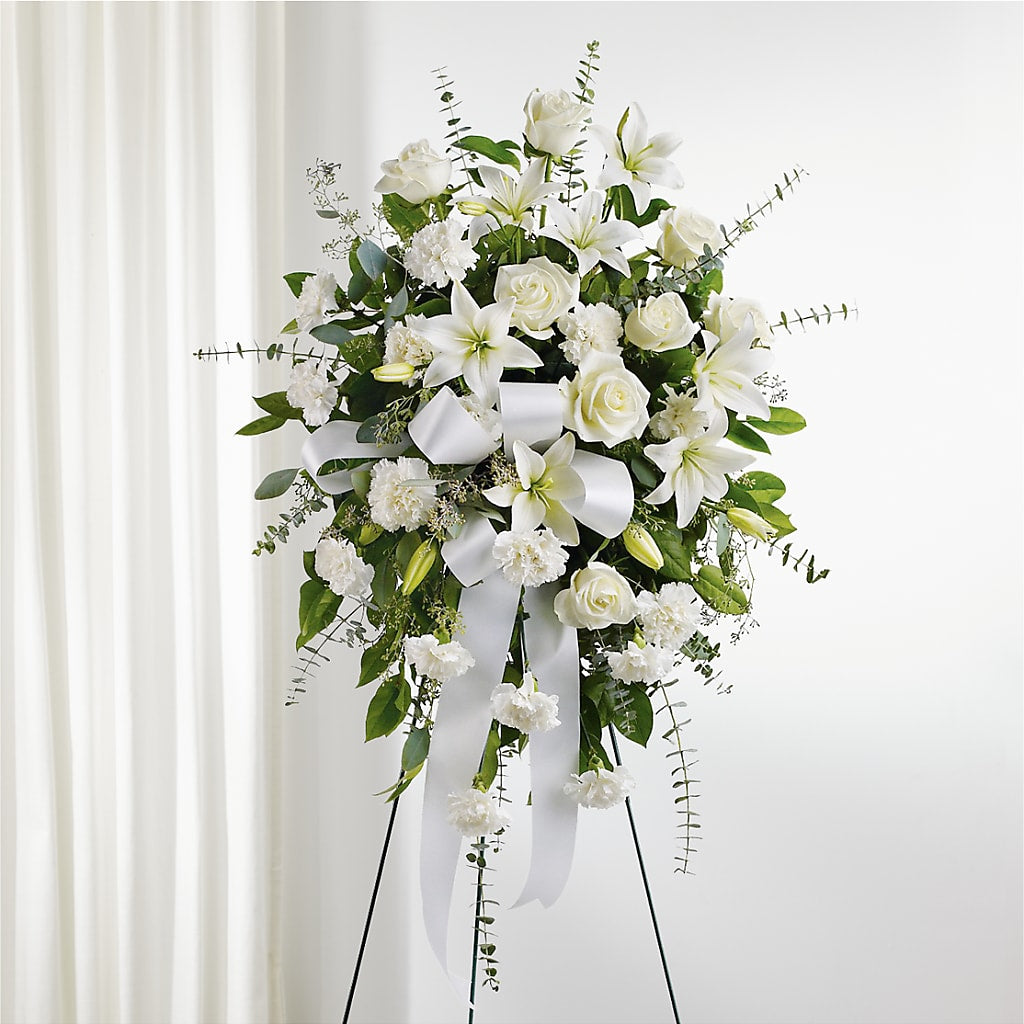 With Care Standing Spray – HUTCHINSON'S FLOWERS INC, Sykesville MD