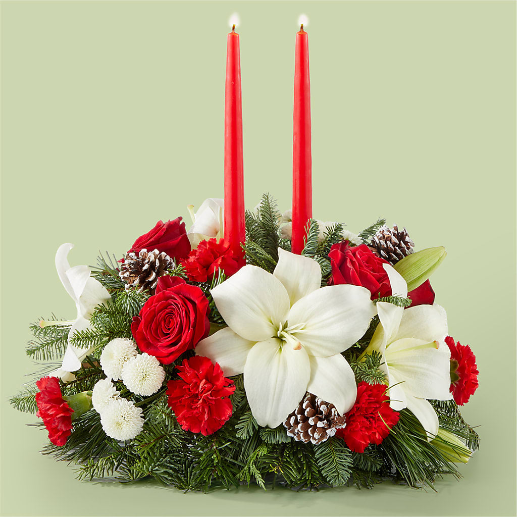 Seasonal Festivities Centerpiece – HUTCHINSON'S FLOWERS INC, Sykesville MD
