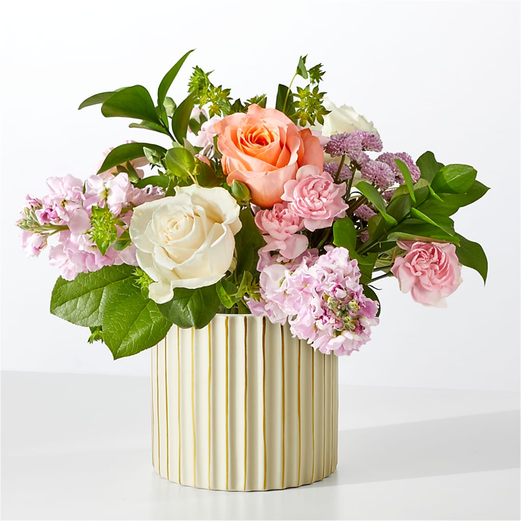 French Market Bouquet with Ivory Vase – HUTCHINSON'S FLOWERS INC, Sykesville MD