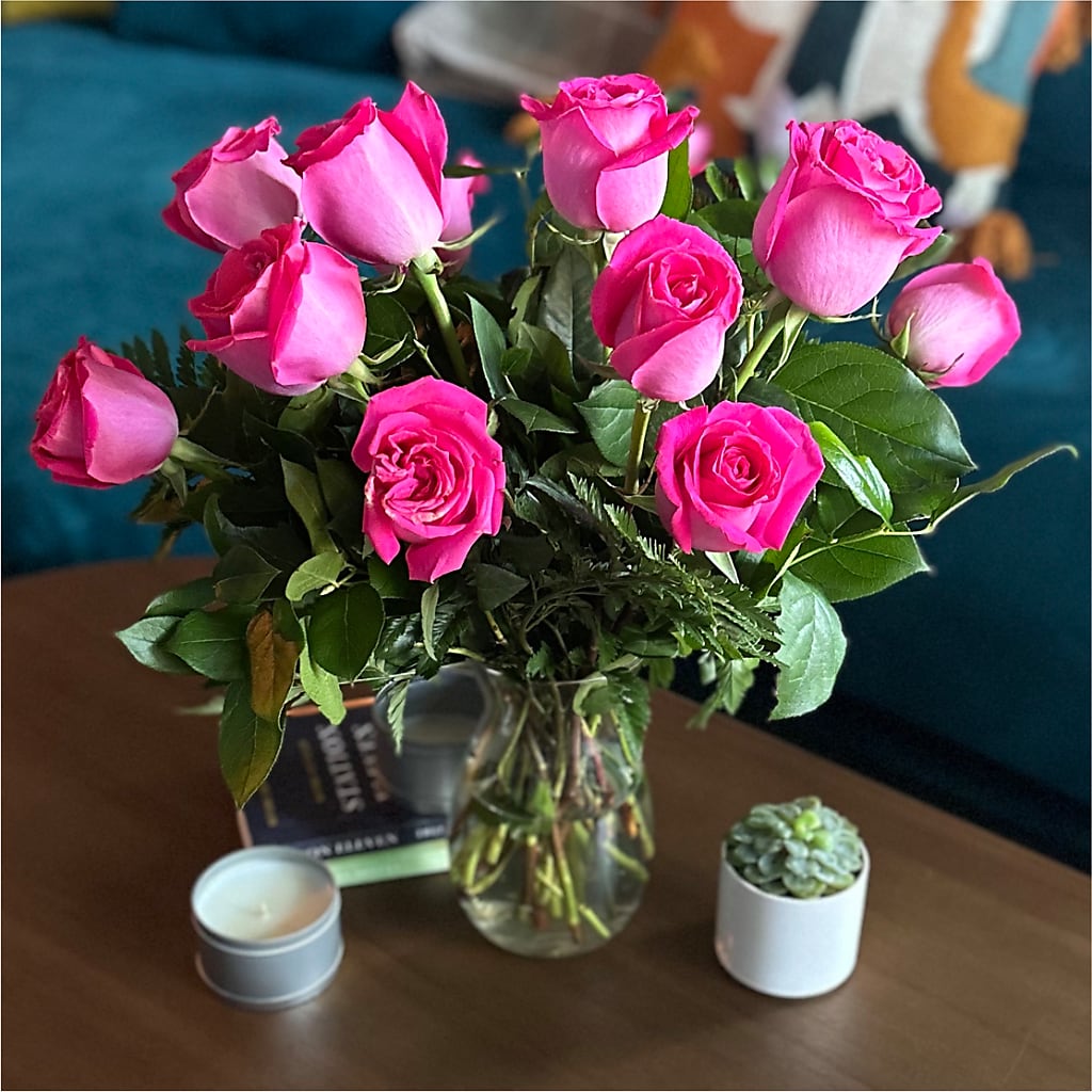Long Stem Pink Rose Bouquet – HUTCHINSON'S FLOWERS INC, Sykesville MD