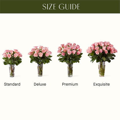 Long Stem Pink Rose Bouquet – HUTCHINSON'S FLOWERS INC, Sykesville MD