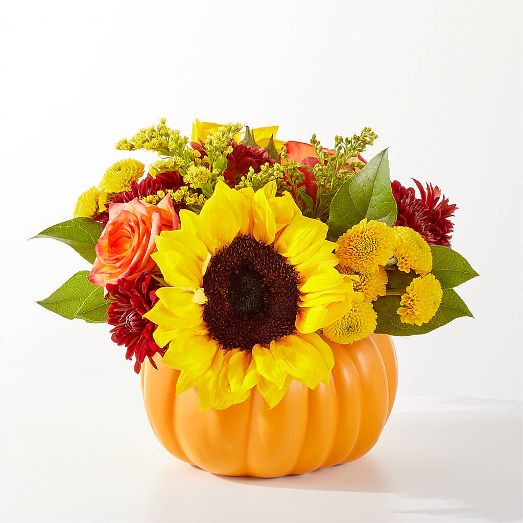 Golden Gourd Pumpkin Bouquet – HUTCHINSON'S FLOWERS INC, Sykesville MD