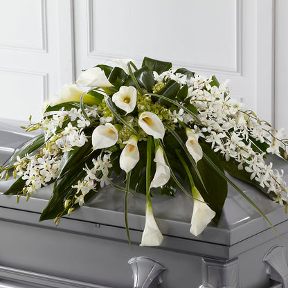 Angel Wings Casket Spray – HUTCHINSON'S FLOWERS INC, Sykesville MD