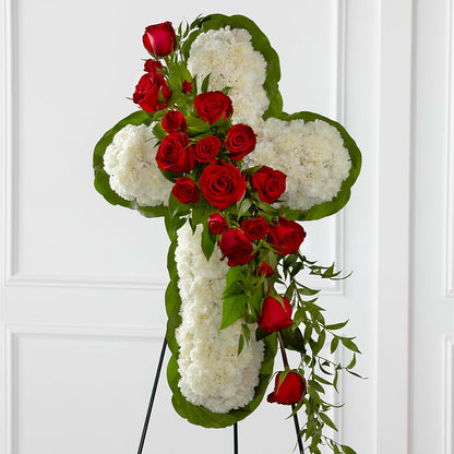 Floral Cross Easel – HUTCHINSON'S FLOWERS INC, Sykesville MD