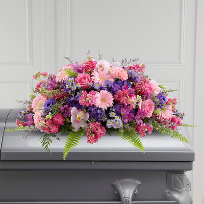 Glorious Garden Casket Spray – HUTCHINSON'S FLOWERS INC, Sykesville MD