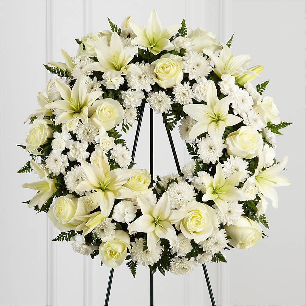 Treasured Tribute Wreath – HUTCHINSON'S FLOWERS INC, Sykesville MD
