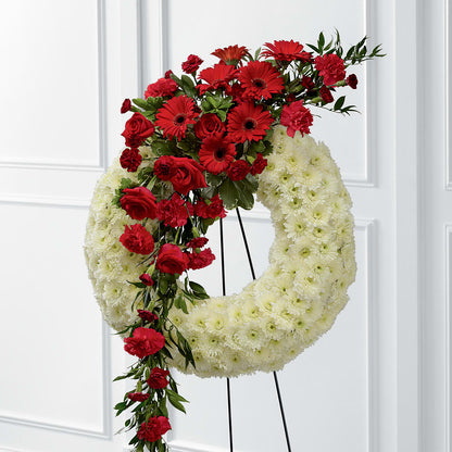 Graceful Tribute Wreath – HUTCHINSON'S FLOWERS INC, Sykesville MD