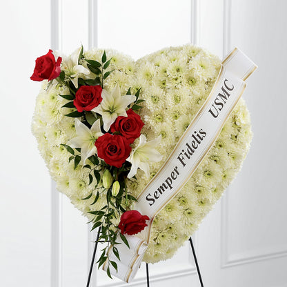 Heartfelt Hero Standing Heart – HUTCHINSON'S FLOWERS INC, Sykesville MD