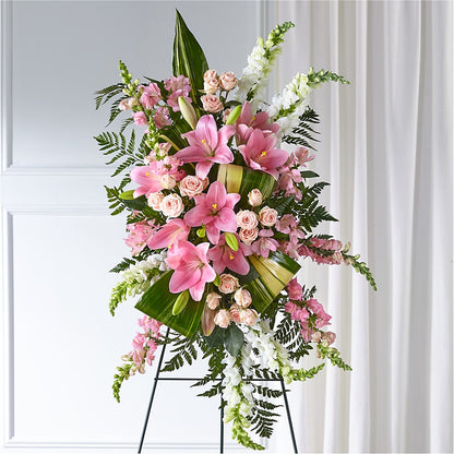 Elegant Embrace Standing Spray – HUTCHINSON'S FLOWERS INC, Sykesville MD