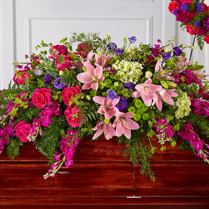 Radiant Tribute Casket Spray – HUTCHINSON'S FLOWERS INC, Sykesville MD