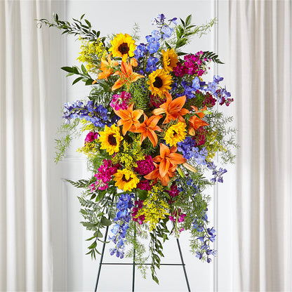 Sunlit Memories Standing Spray (Standard) – HUTCHINSON'S FLOWERS INC, Sykesville MD