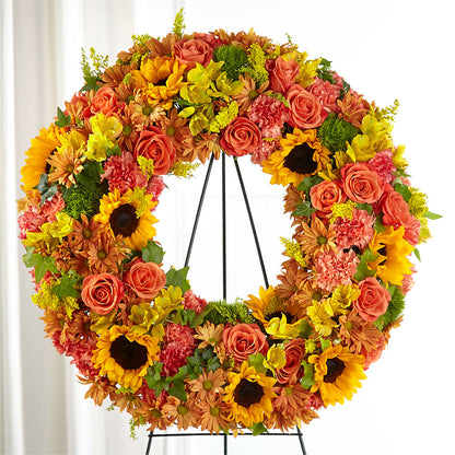 Autumnal Memories Wreath (Standard) – HUTCHINSON'S FLOWERS INC, Sykesville MD