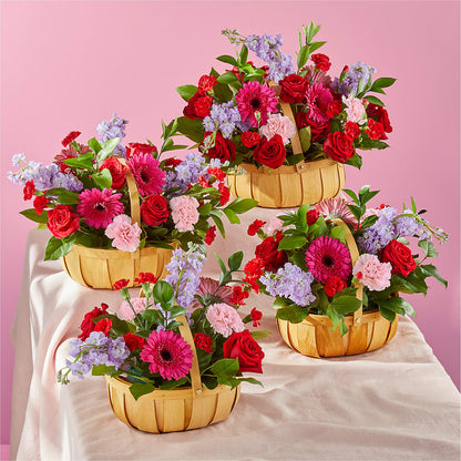 Pink Picnic Basket – HUTCHINSON'S FLOWERS INC, Sykesville MD