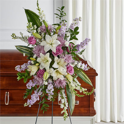 Grateful Hearts Standing Spray – HUTCHINSON'S FLOWERS INC, Sykesville MD