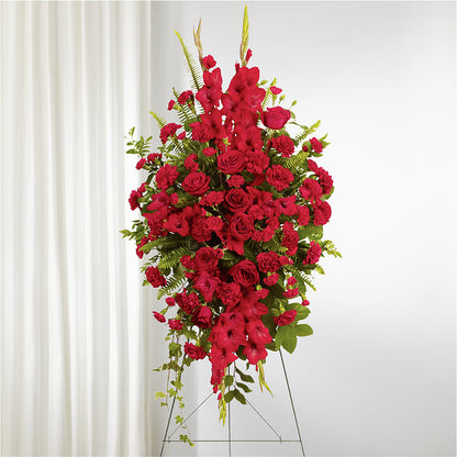 From the Heart Standing Spray – HUTCHINSON'S FLOWERS INC, Sykesville MD