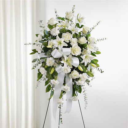 With Care Standing Spray – HUTCHINSON'S FLOWERS INC, Sykesville MD