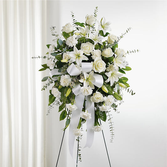 With Care Standing Spray – HUTCHINSON'S FLOWERS INC, Sykesville MD