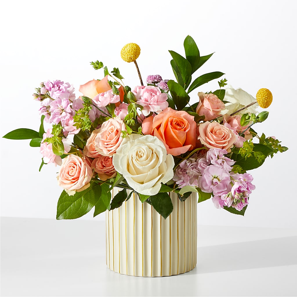 French Market Bouquet with Ivory Vase – HUTCHINSON'S FLOWERS INC, Sykesville MD
