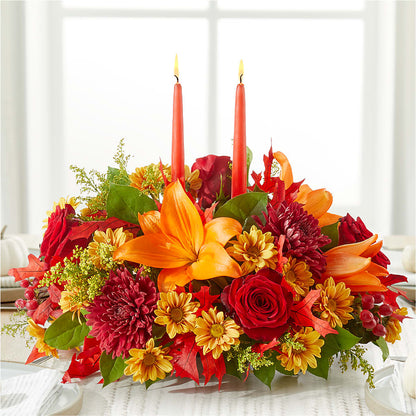 Autumn's Embrace Centerpiece – HUTCHINSON'S FLOWERS INC, Sykesville MD