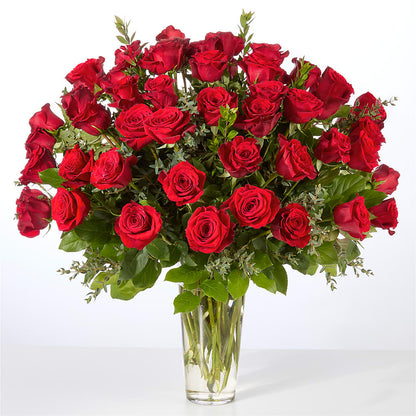 Forever Yours Fifty Stem Red Rose Bouquet – HUTCHINSON'S FLOWERS INC, Sykesville MD