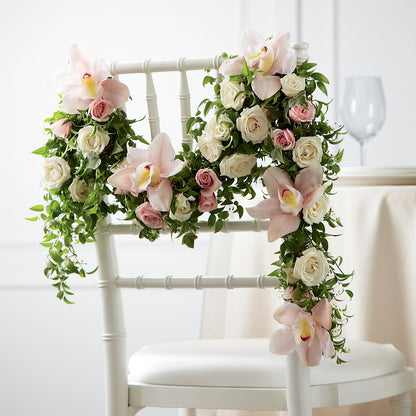 Orchid Rose Chair Décor – HUTCHINSON'S FLOWERS INC, Sykesville MD