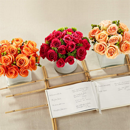 Dawn Rose Centerpiece – HUTCHINSON'S FLOWERS INC, Sykesville MD